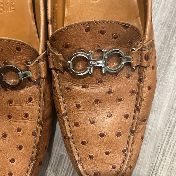 Salvatore Ferragamo ostrich men’s shoes